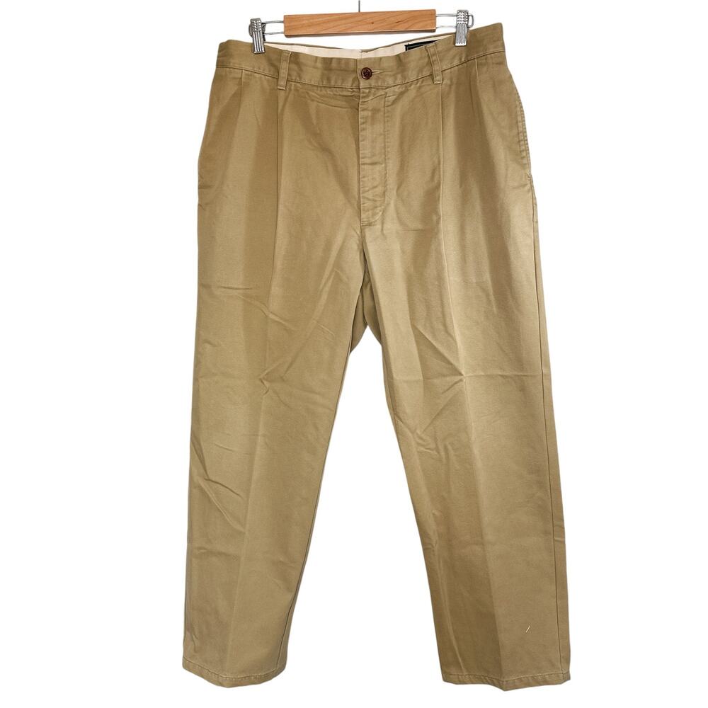 Filson Men's Classic Pleated Cotton Casual Dress Pant Khaki Tan 38x30